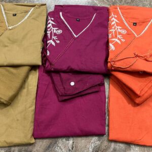 Gilis Summer Elegance Kurti Pant Set with Dupatta